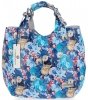 GEANȚĂ DIN PIELE shopper bag Vittoria Gotti bleumarin V216F
